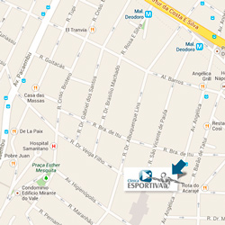 Mapa Clinica Esportiva Higienópolis Mapa Clinica Esportiva Higienópolis